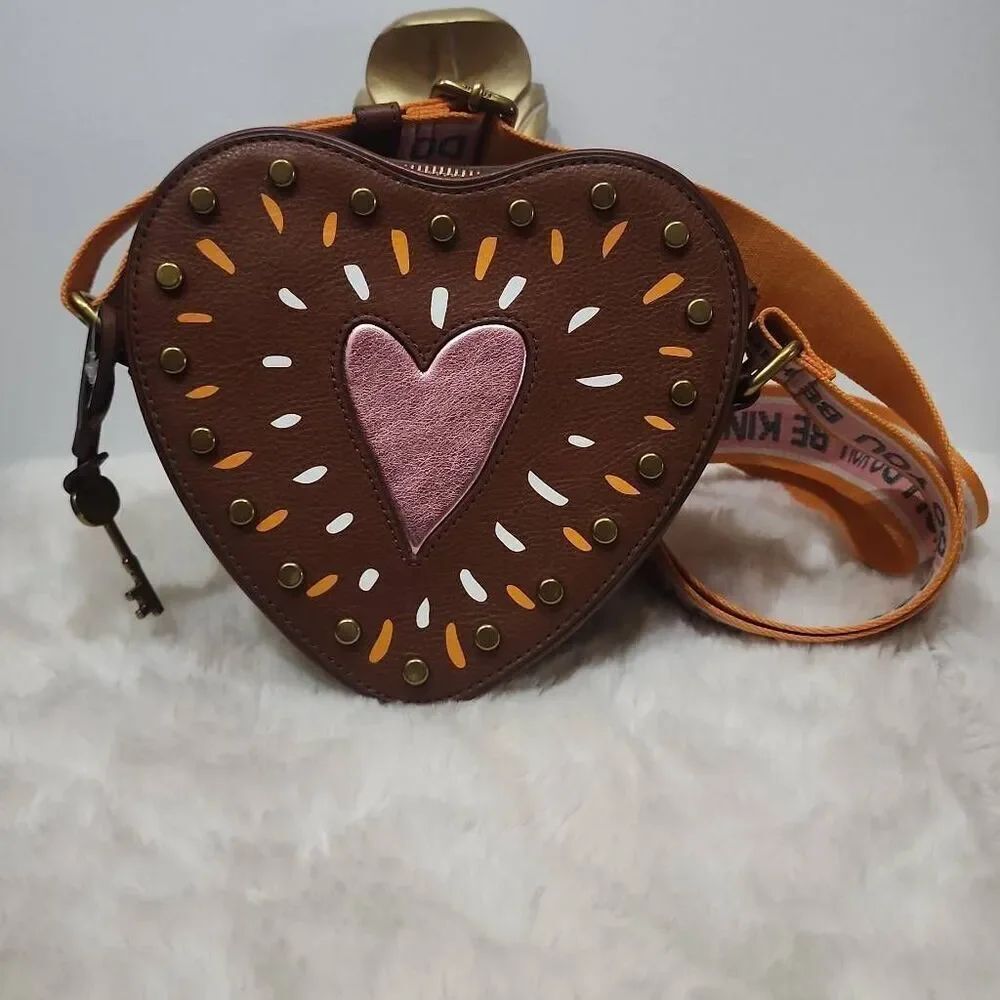 Fossil Heart Bag Crossbody